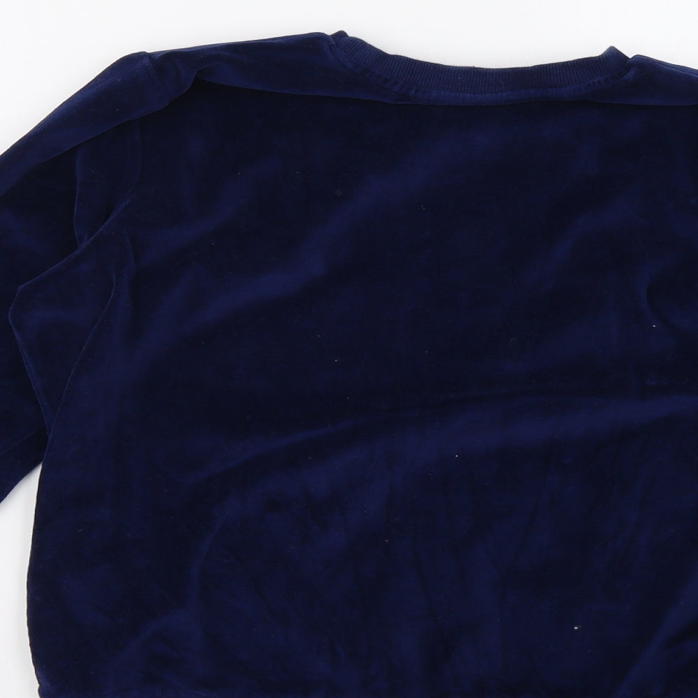 Brave Soul Womens Blue Pullover Sweatshirt Size S
