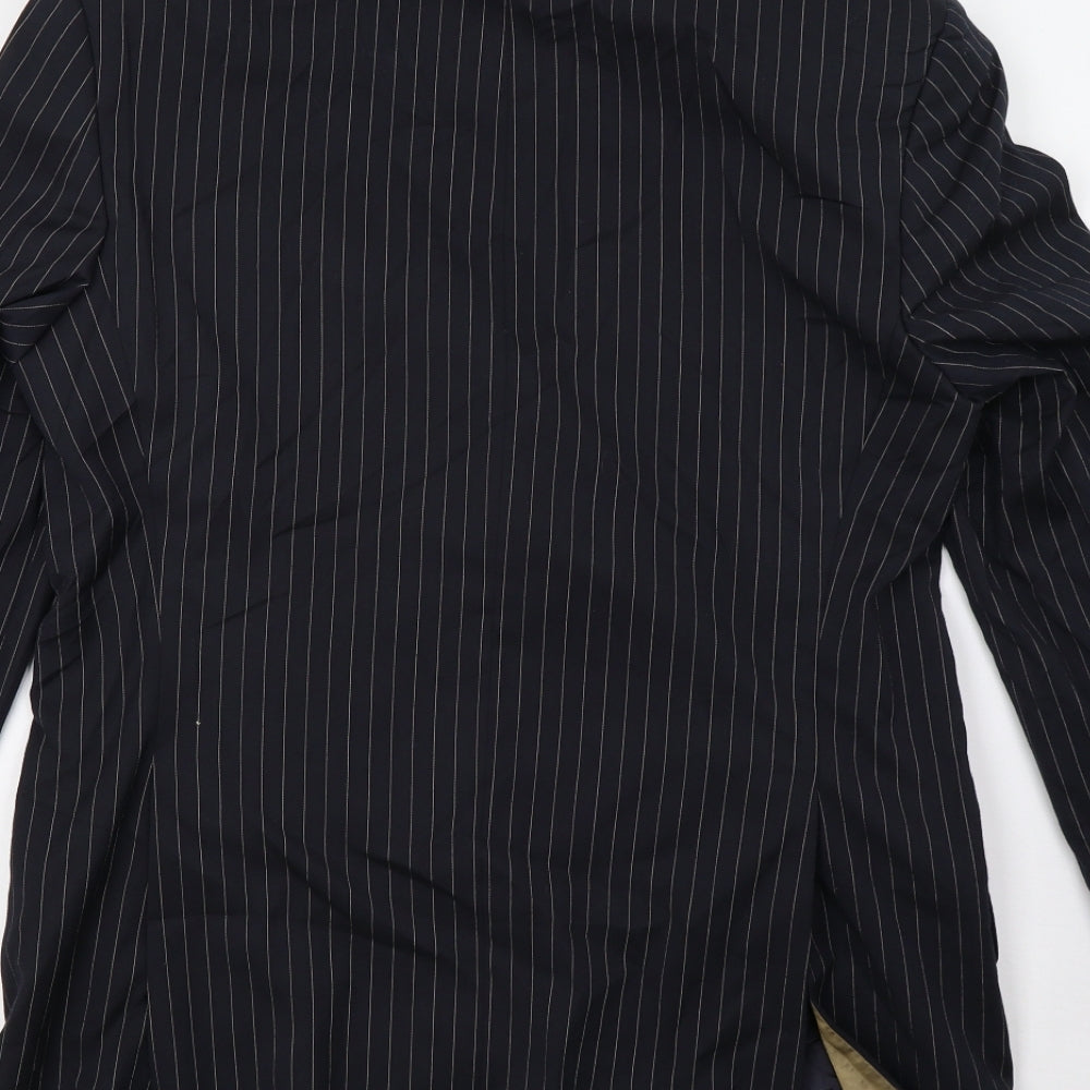 Next Mens Blue Striped Jacket Blazer Size 38