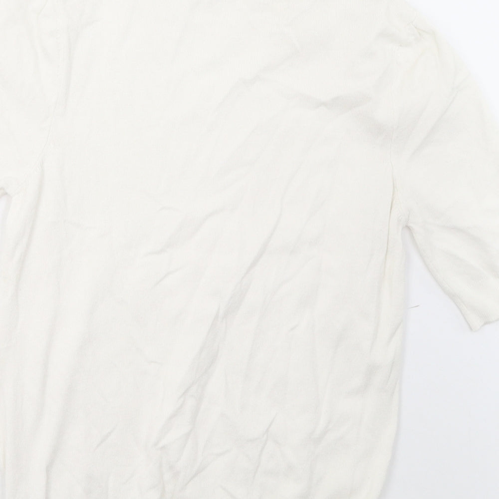BHS Womens White Pullover Sweatshirt Size 12