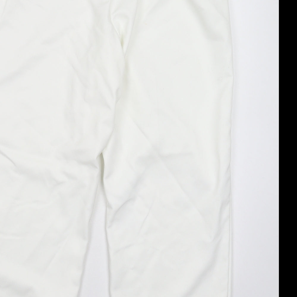 Alfred Dunner Womens White Trousers Size 16 L25 in