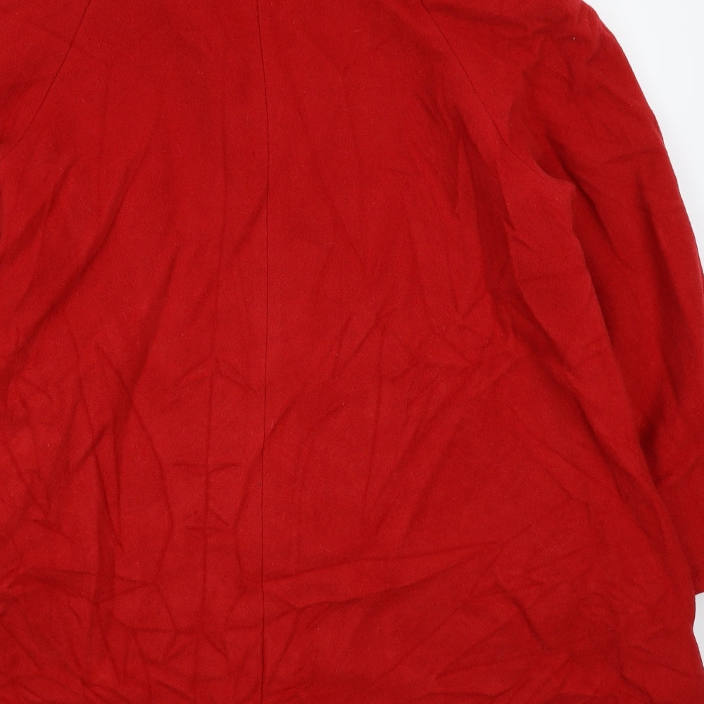 Classics Woman Womens Red Pea Coat Coat Size 14