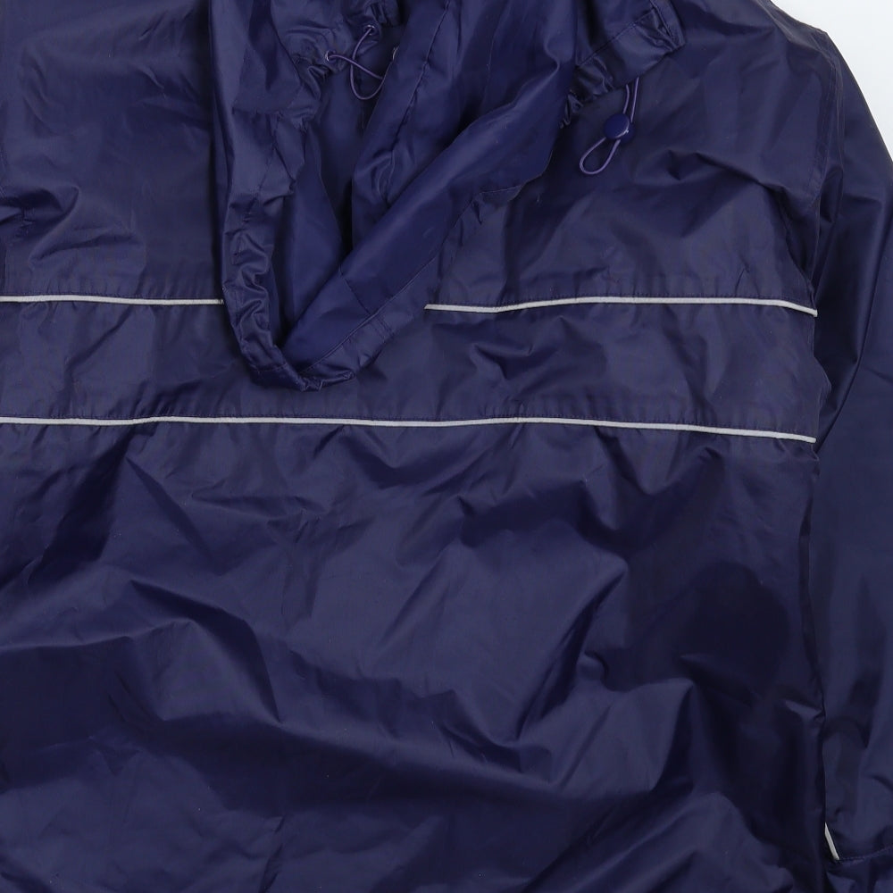 Gaelic Gear Mens Blue Rain Coat Coat Size XS - Oversized