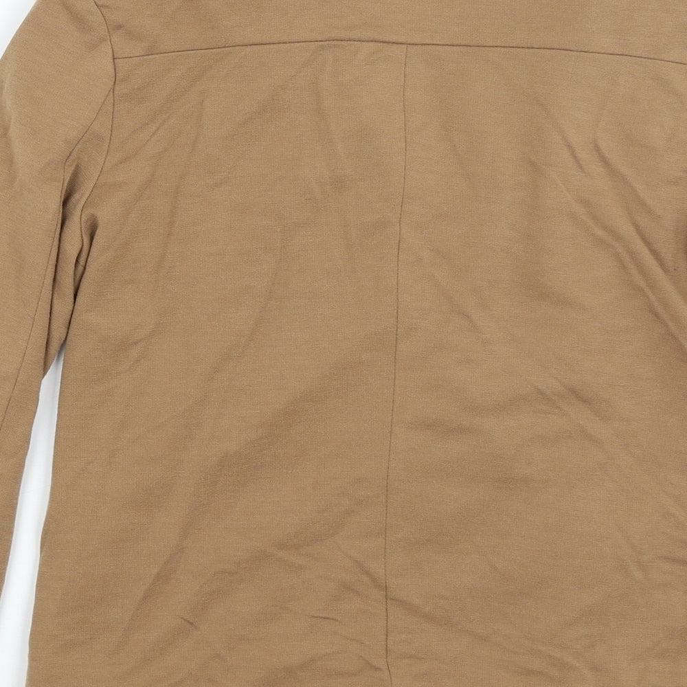 Boohoo Womens Brown Jacket Blazer Size 12