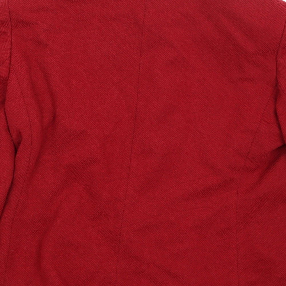 Marks & Spencer Womens Red Jacket Blazer Size 12