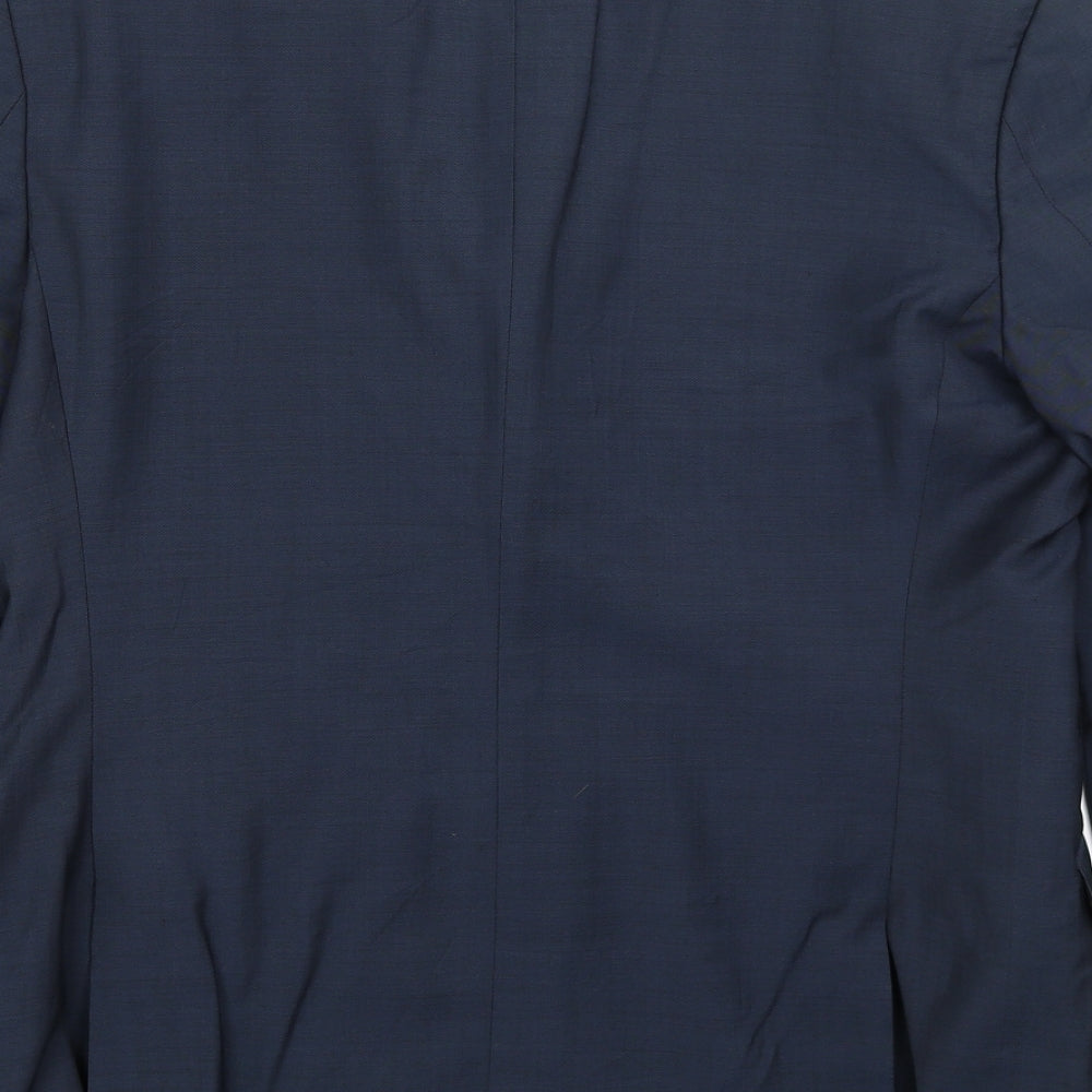 Impressions Mens Blue Jacket Blazer Size L