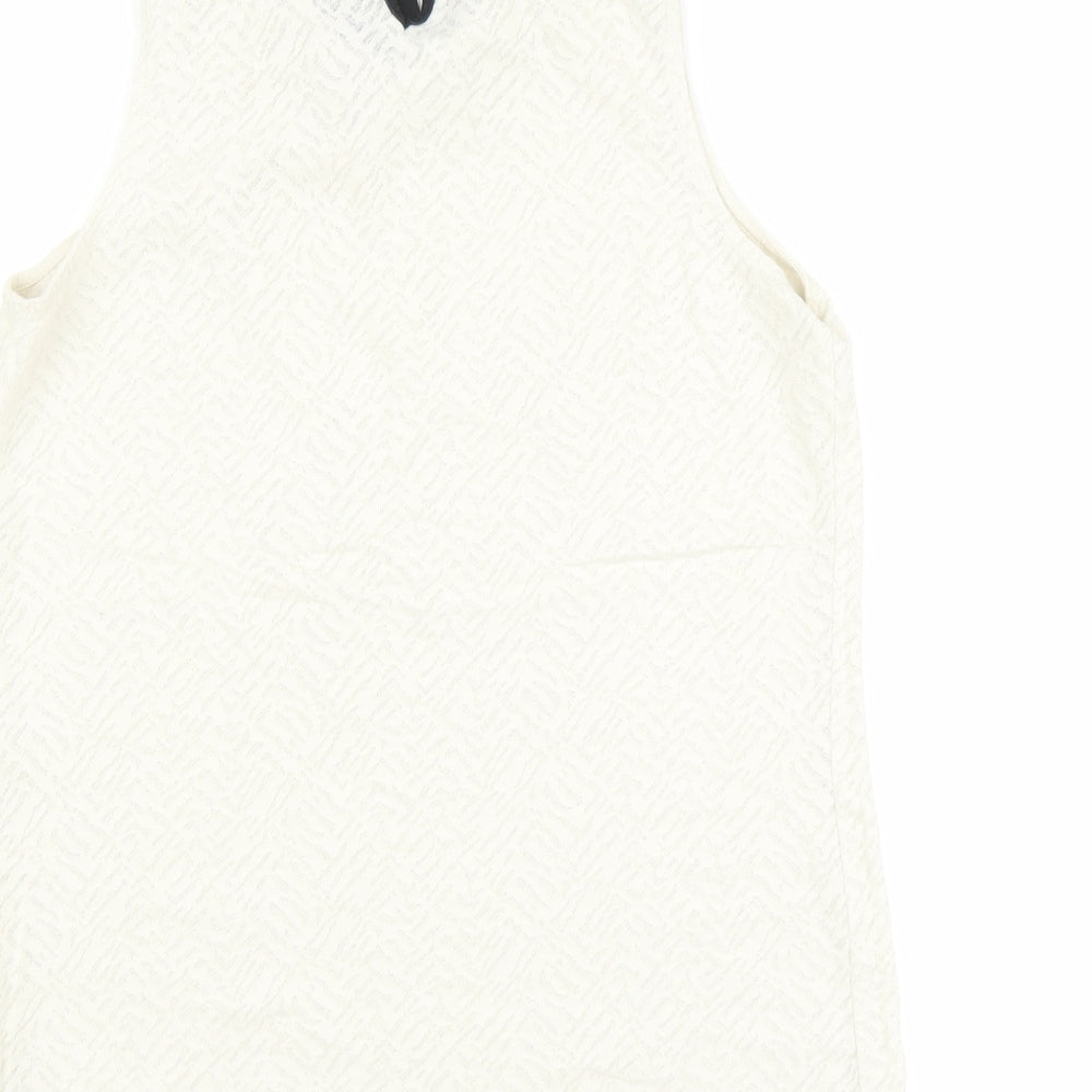 NEXT Womens White Basic Tank Size 8