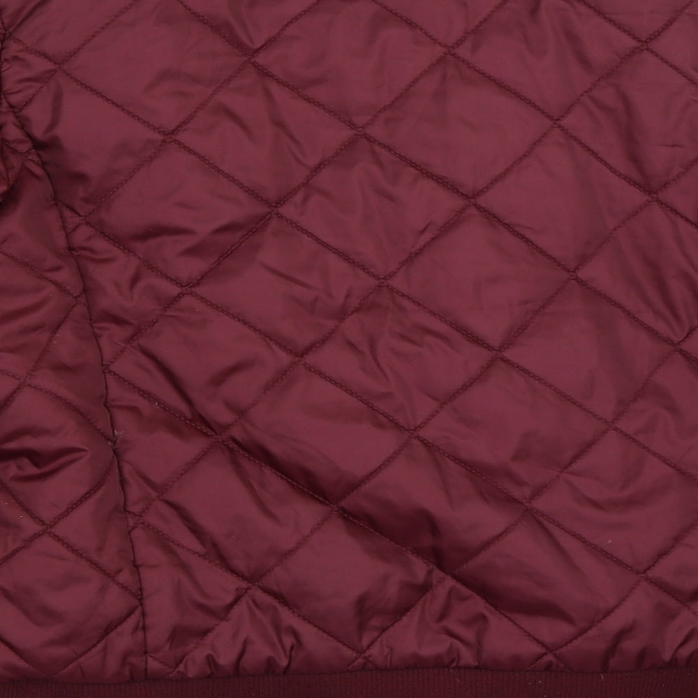 Lee Cooper Womens Red Quilted Coat Size 14