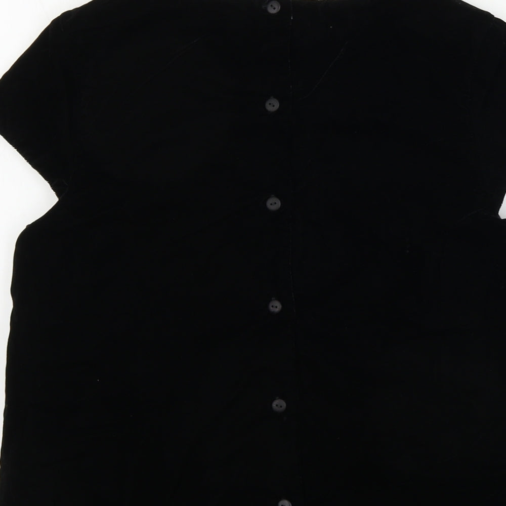 Marks & Spencer Girls Black Pullover Jumper Size 12-13 Years