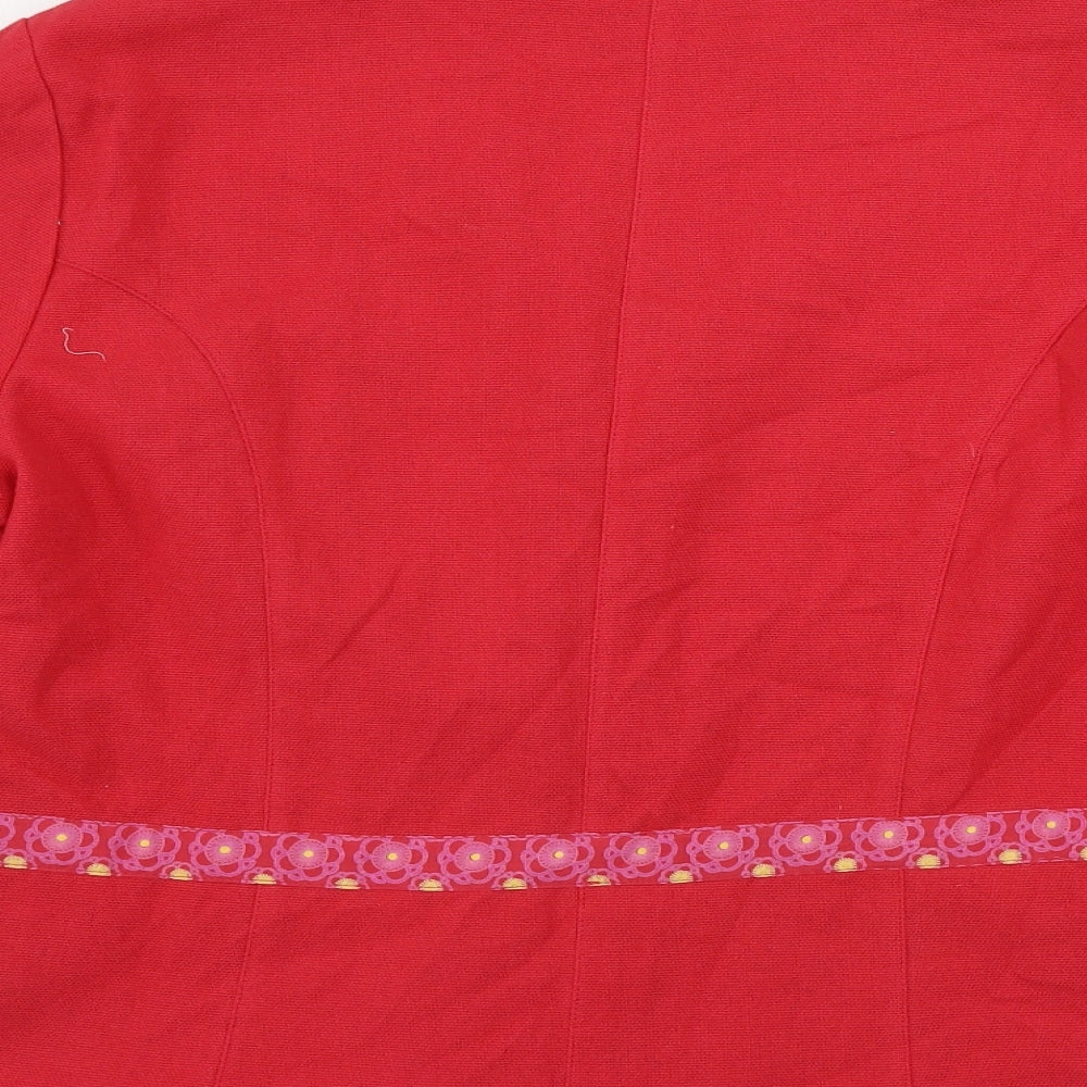la flance du mekong Womens Red Jacket Coat Size L