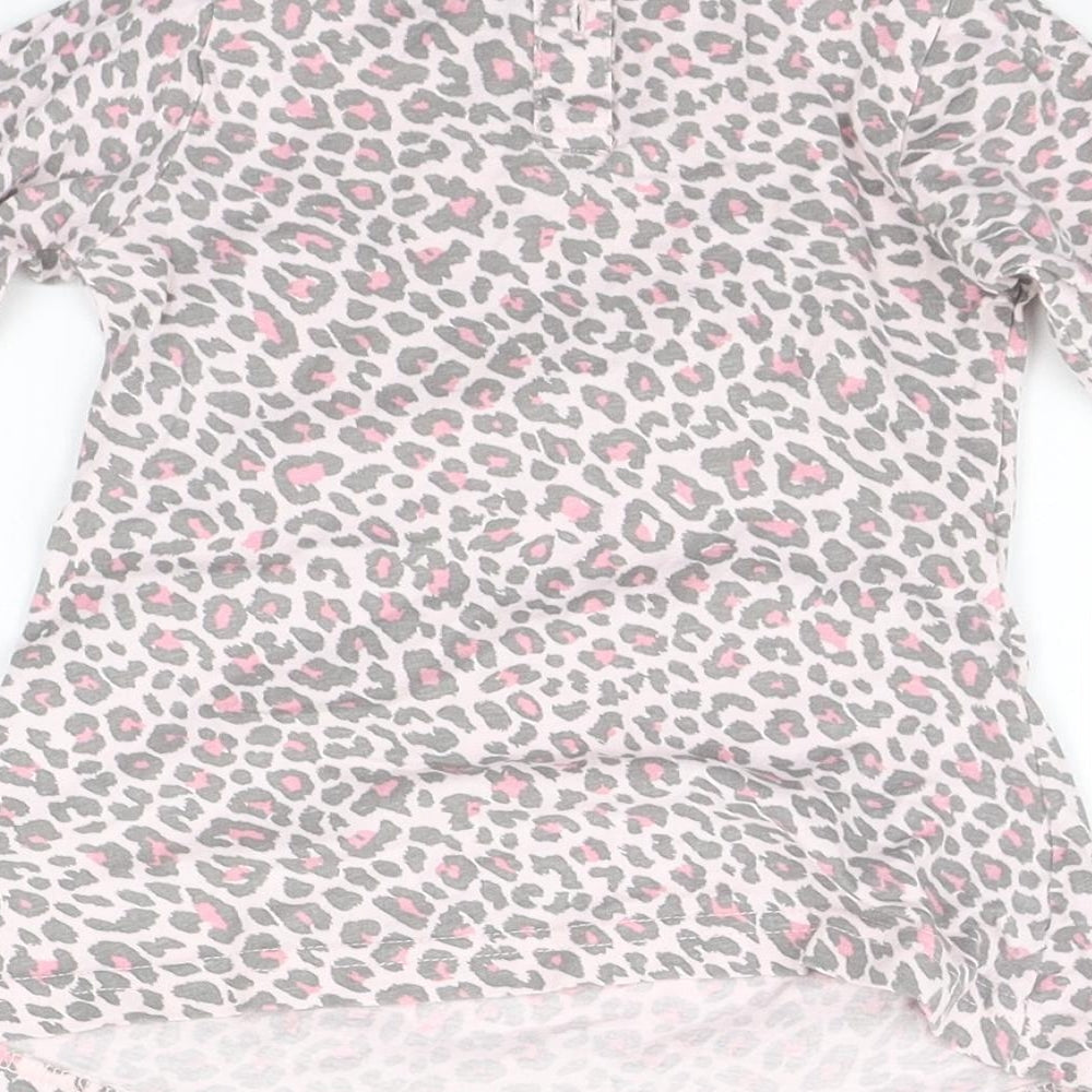 North Lights Baby Pink Animal Print Basic T-Shirt Size 3-6 Months