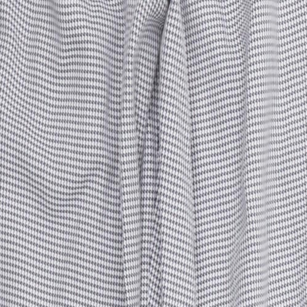 Damart Womens White Geometric Trousers Size 14 L28 in