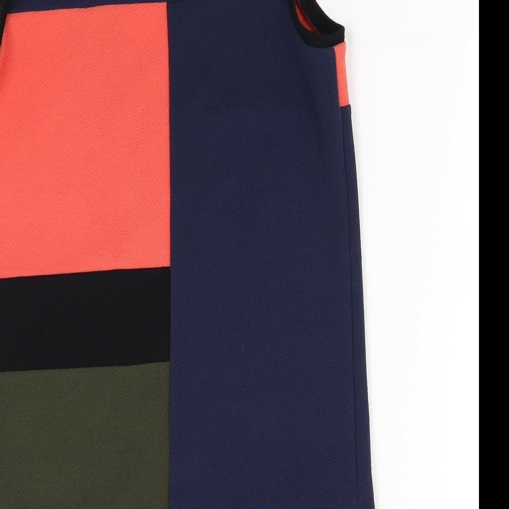 NEXT Womens Multicoloured Colourblock Basic Tank Size 8