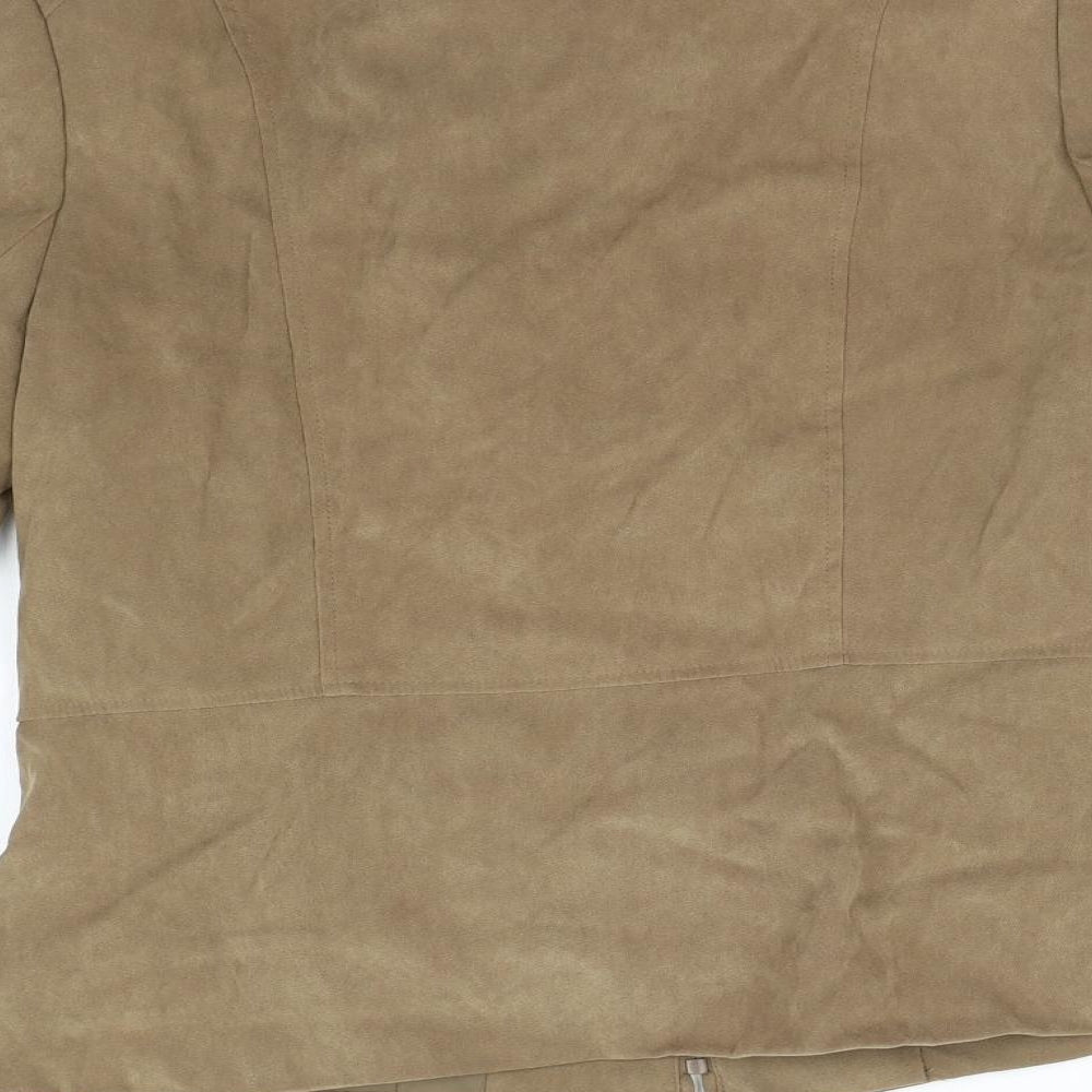 Isle Womens Brown Jacket Size 12