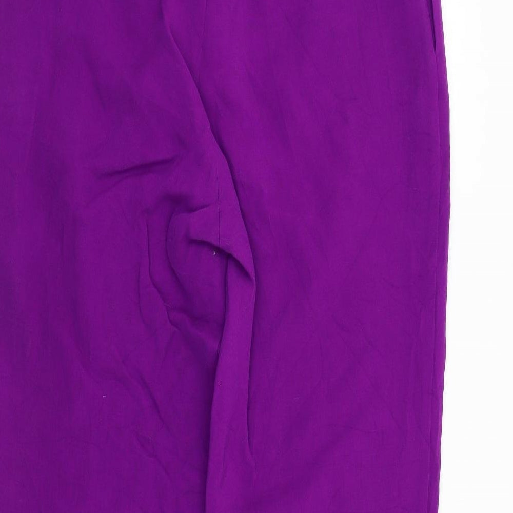 Preworn Womens Purple Trousers Size 10 L26 in