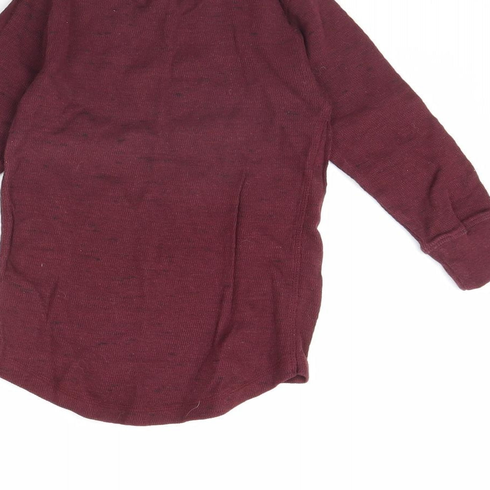 Next Boys Purple Pullover Jumper Size 4 Years