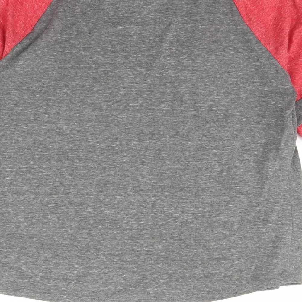 Derek Heart Womens Grey Basic Blouse Size M
