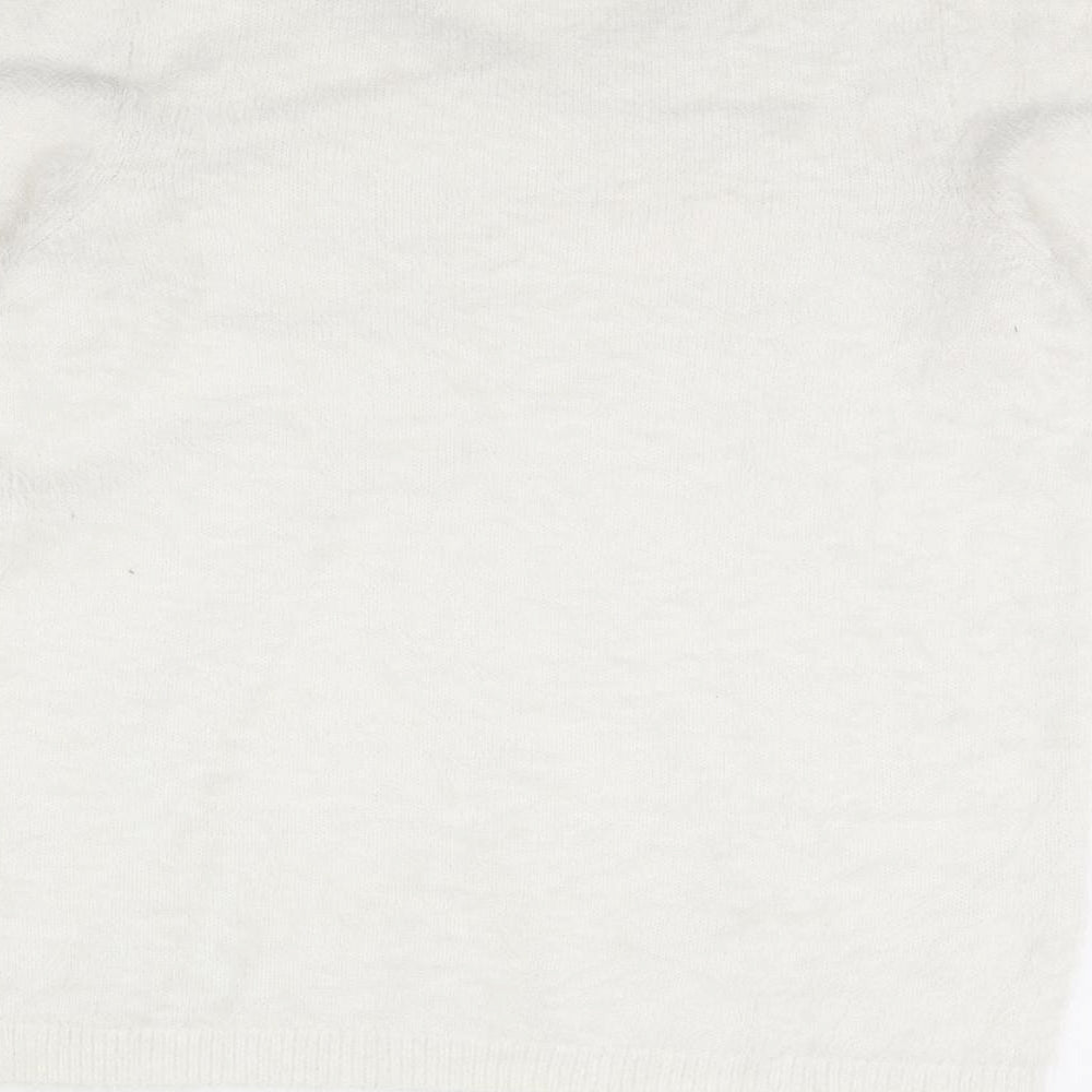 ESMARA Womens White Pullover Jumper Size M