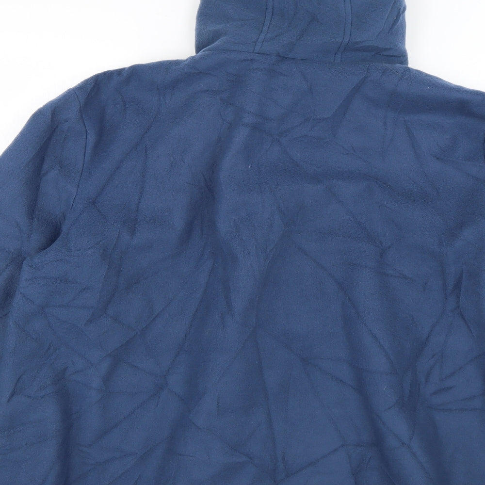 anne de lancay Womens Blue Overcoat Coat Size XL