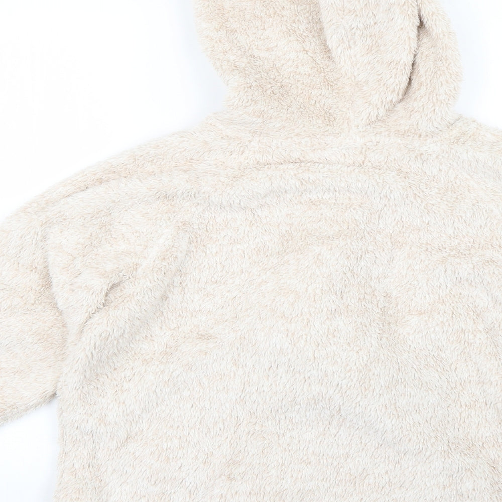 Marks & Spencer Womens Beige Pullover Hoodie Size 10