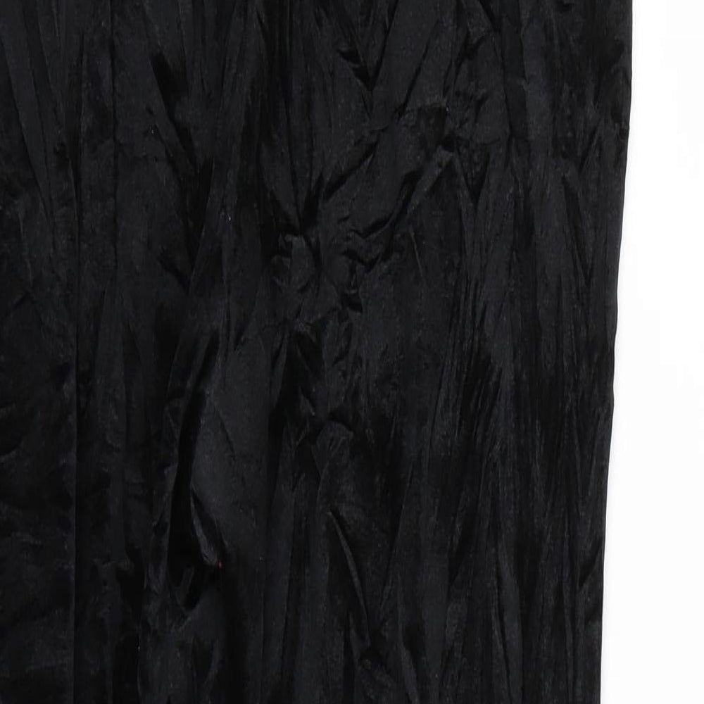 monkl Womens Black Trousers Size M L24 in