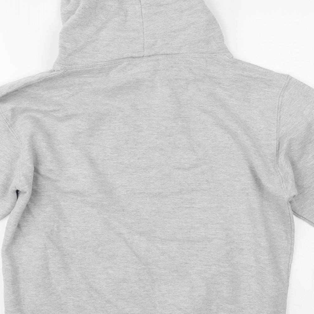 Awdis Womens Grey Pullover Hoodie Size S