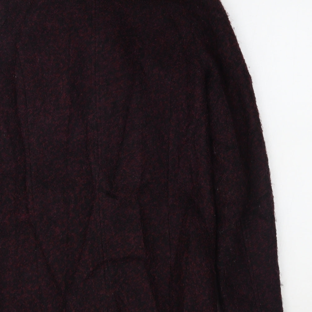 H&M Womens Purple Overcoat Coat Size 4
