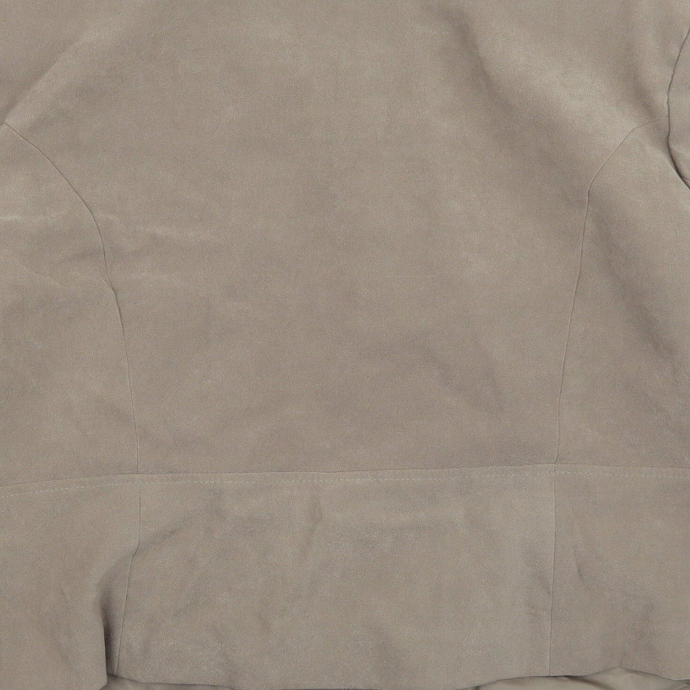 AMARANTO Womens Beige Jacket Coat Size 18