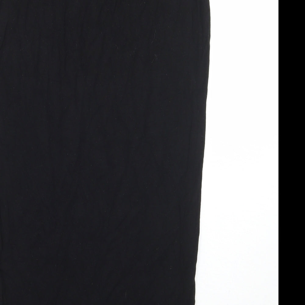 New Look Womens Black A-Line Skirt Size 8