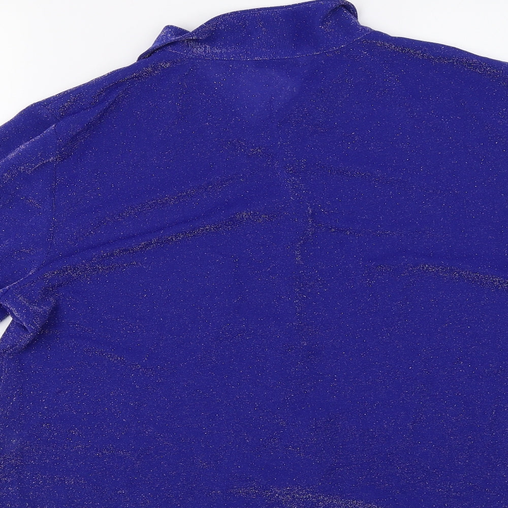 Berkertex Womens Blue Basic Button-Up Size 18
