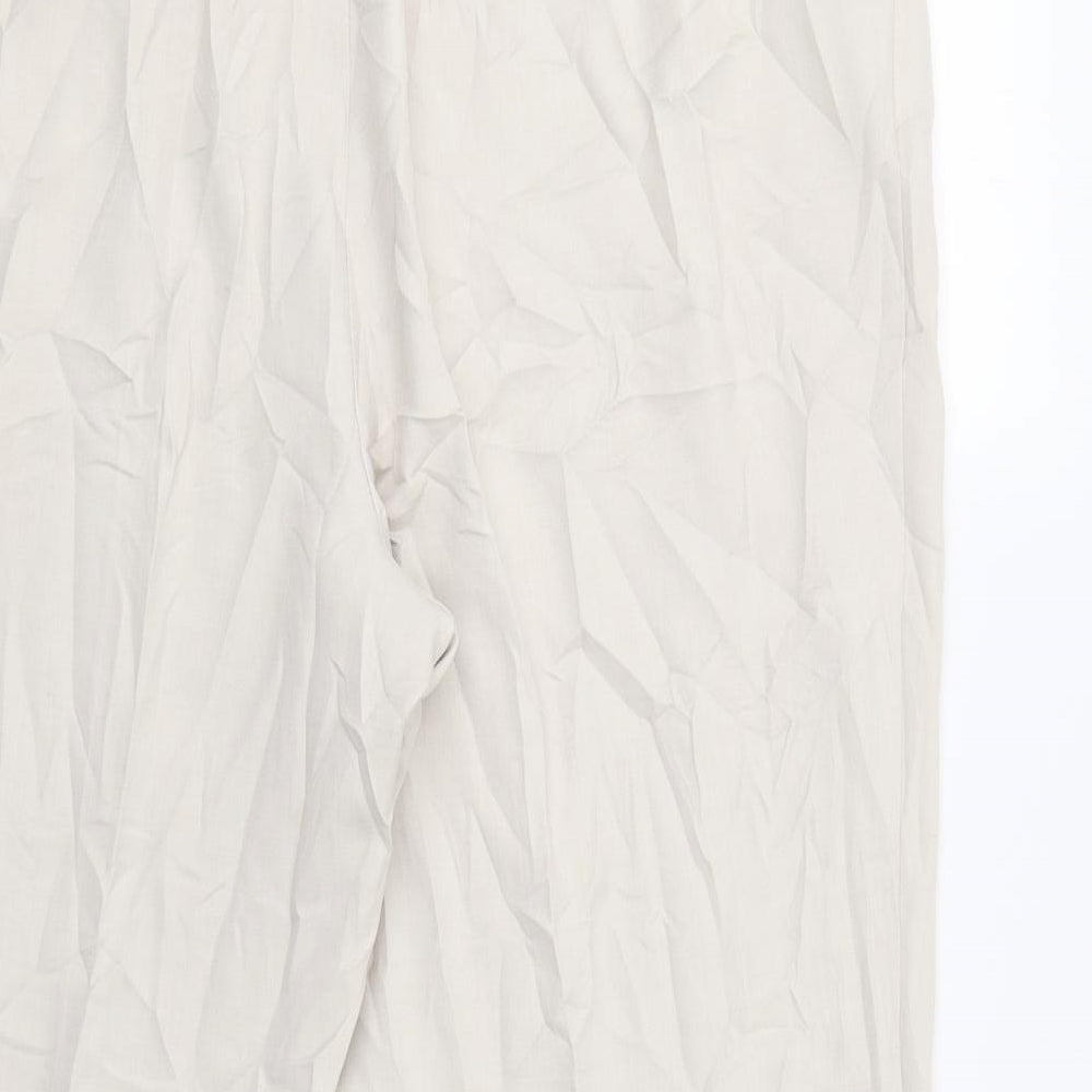 M&S Womens Beige Trousers Size 22