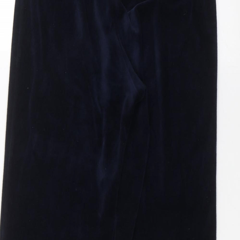 Marks & Spencer Womens Blue Trousers Size 10 L25 in