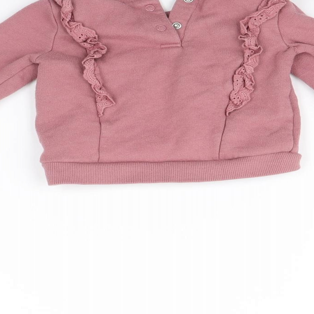 George Baby Pink Pullover Jumper Size 9-12 Months