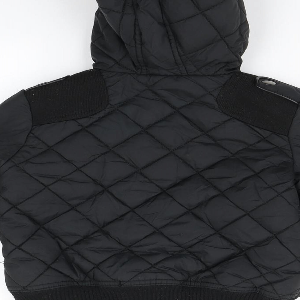 Matalan Boys Black Basic Coat Coat Size 3 Years