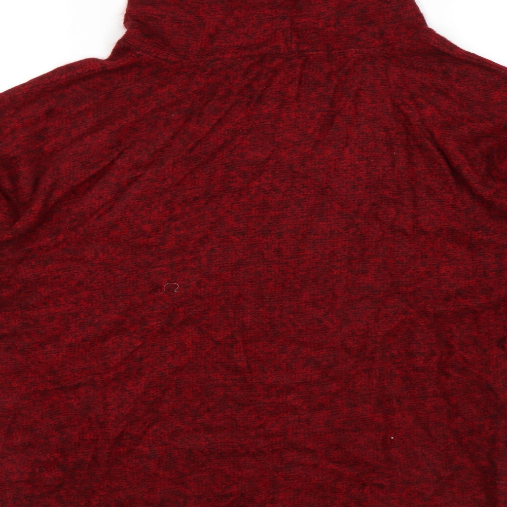 Lucca Vannuci Womens Red Pullover Jumper Size M