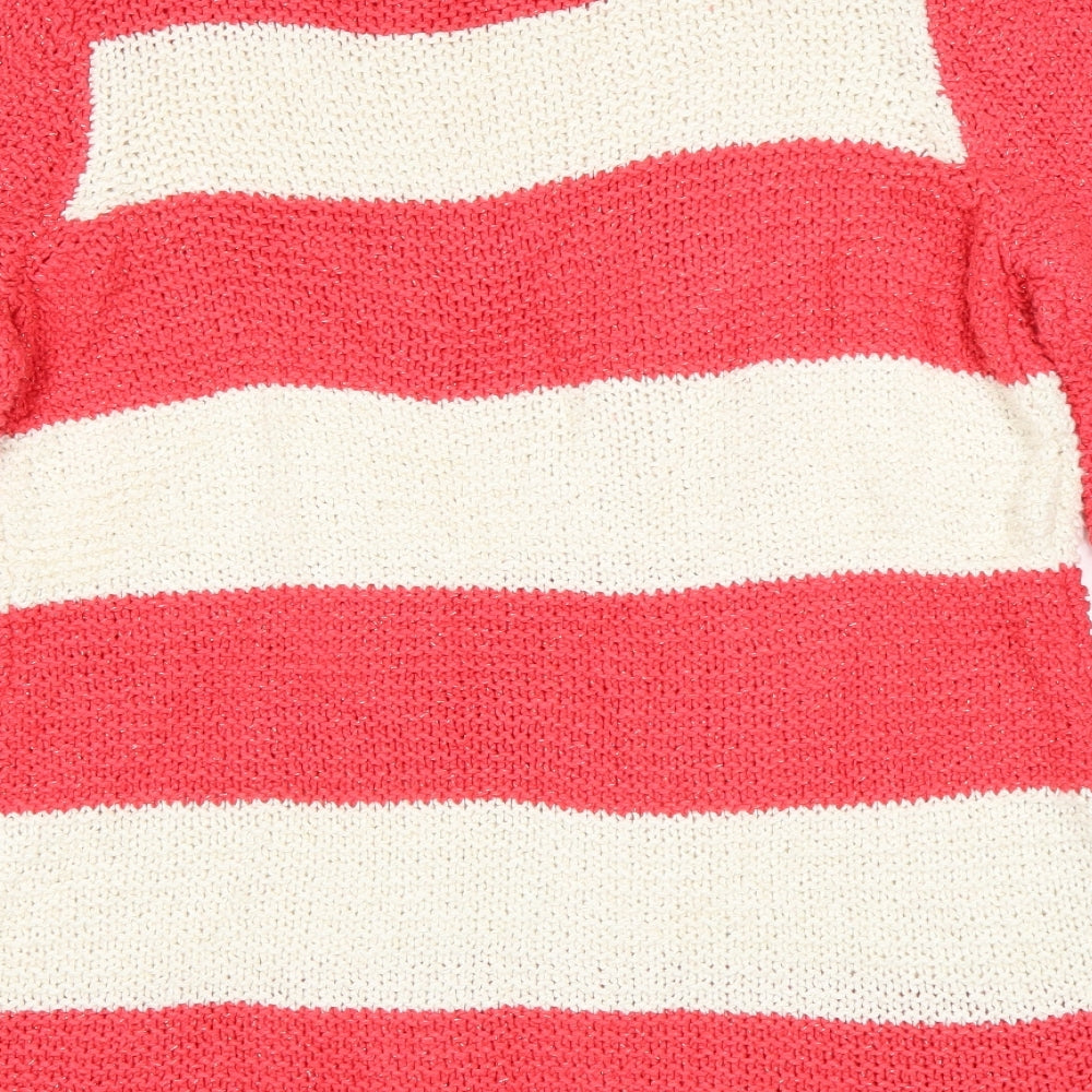 Chicos Womens Multicoloured Striped Pullover Jumper Size XS