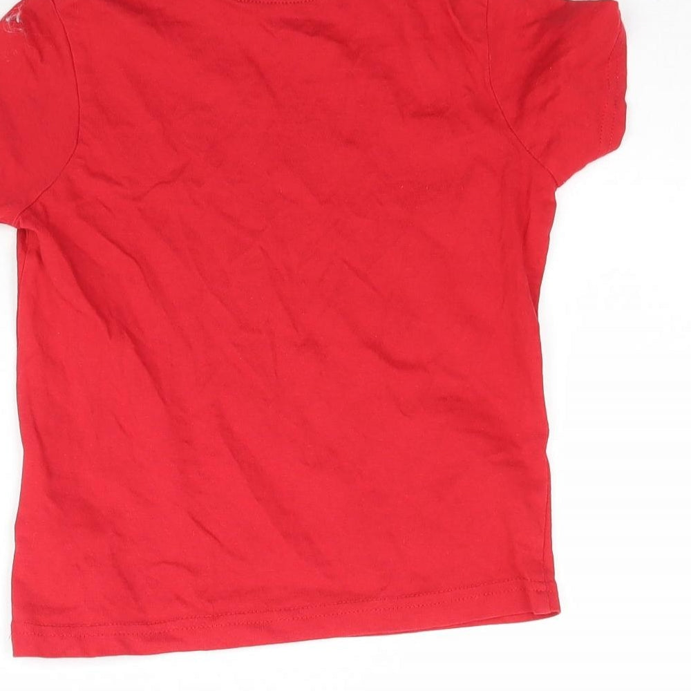 Primark Boys Red Basic T-Shirt Size 4-5 Years - Must have wifi