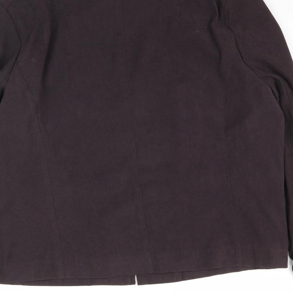 Mia Moda Womens Brown Jacket Size 20