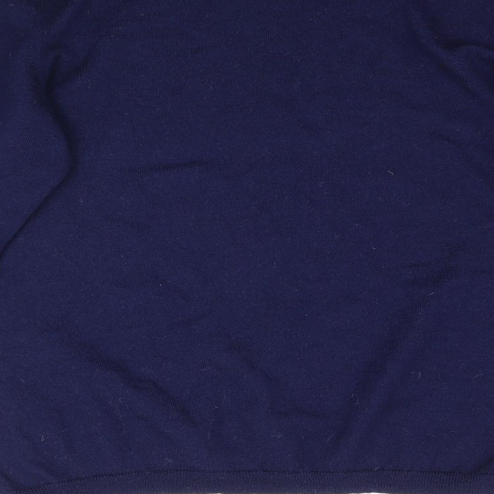 Penn Plain Womens Blue Knit Pullover Jumper Size L