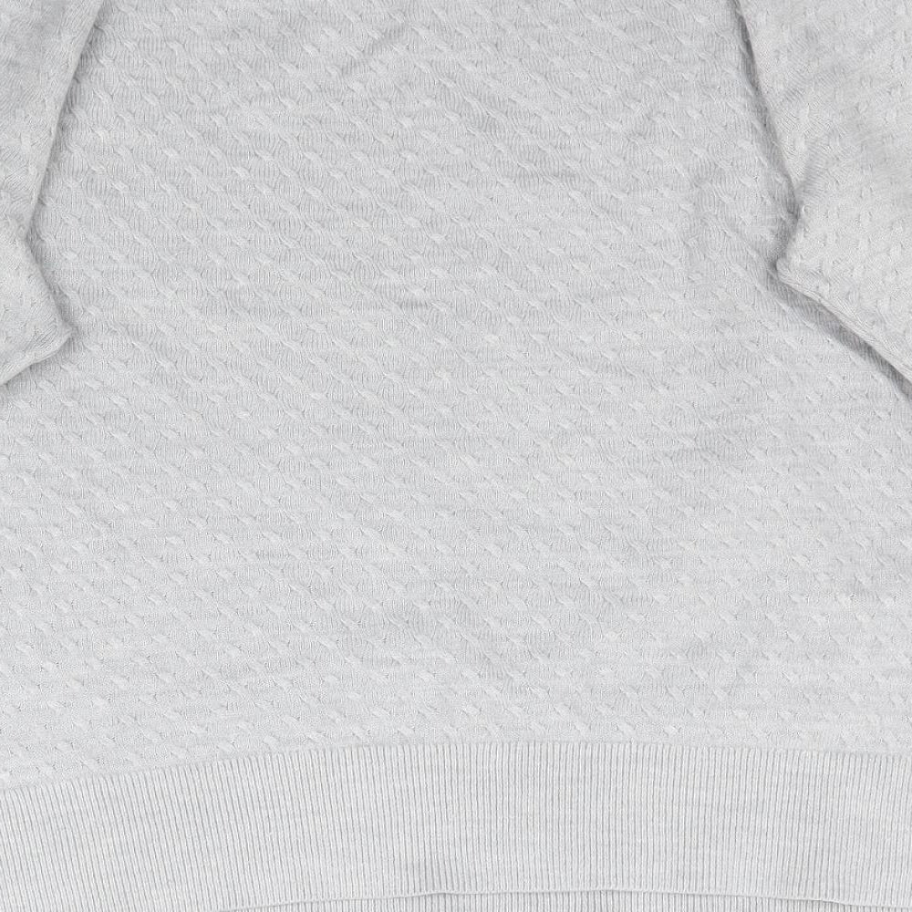 Marks & Spencer Womens Grey Knit Pullover Jumper Size 14