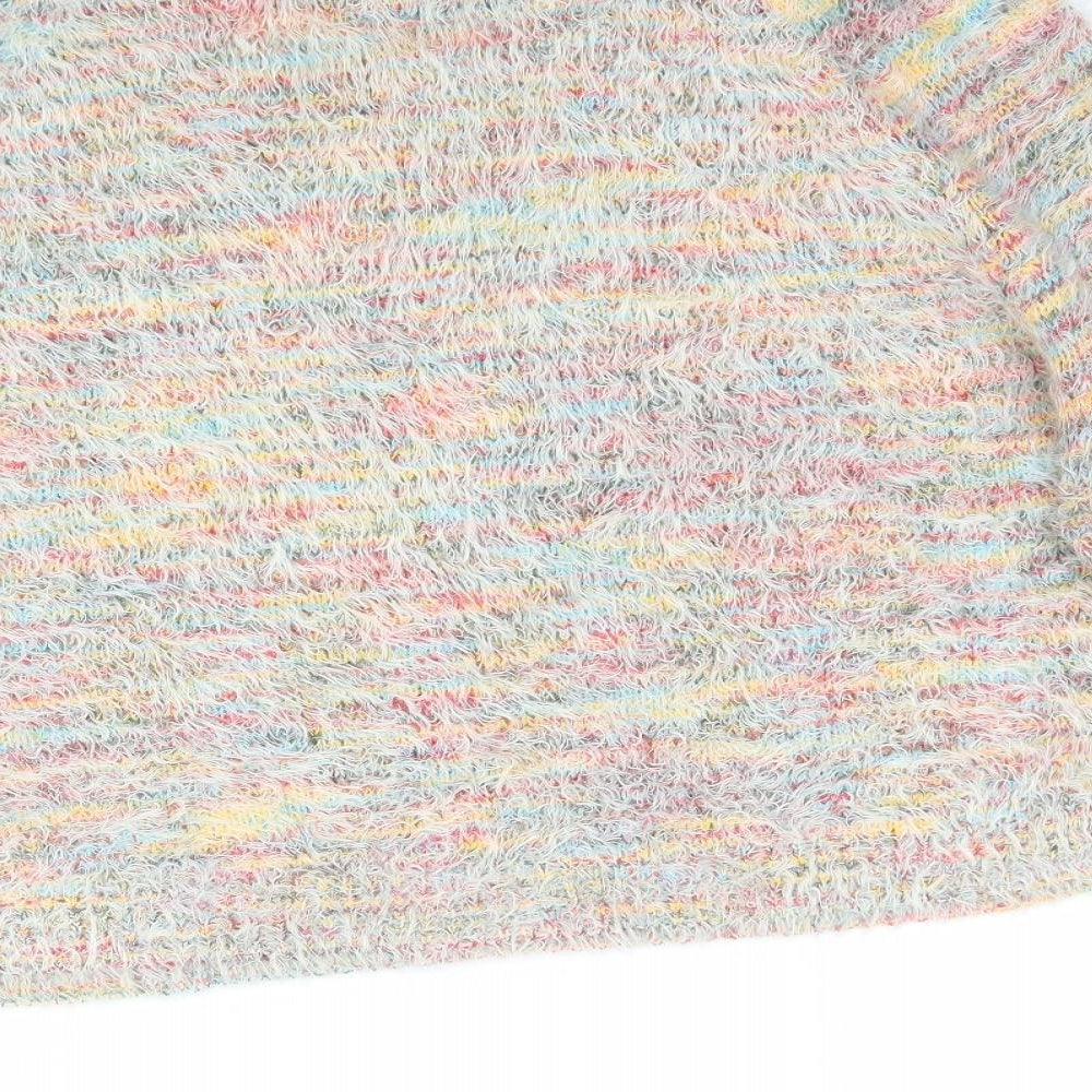 QED London Womens Multicoloured Striped Pullover Jumper Size S