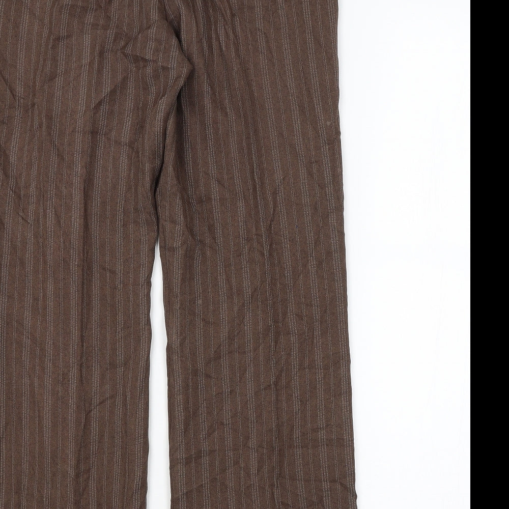 BM Womens Brown Trousers Size 12 L27 in