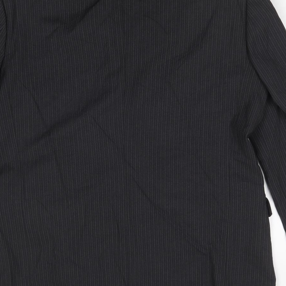 Next Mens Grey Striped Jacket Suit Jacket Size 40