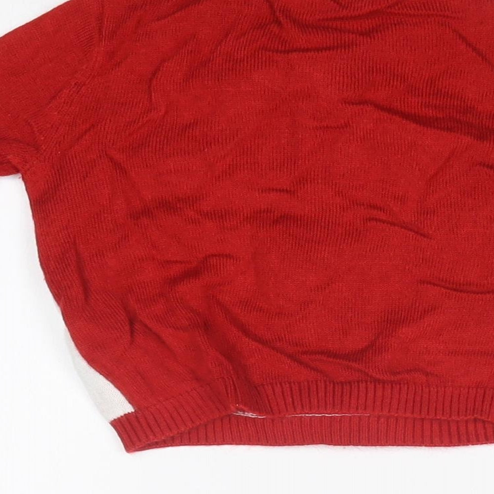 M&Co Baby Red Pullover Jumper Size 6-9 Months - CHRISTMAS