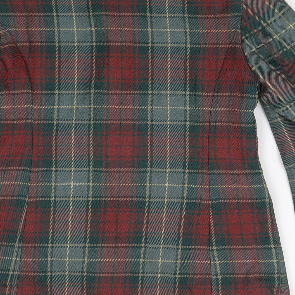 EDINBURGH Womens Multicoloured Check Jacket Size 12