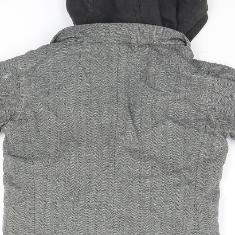 Preworn Boys Grey Pullover Hoodie Size 3-4 Years