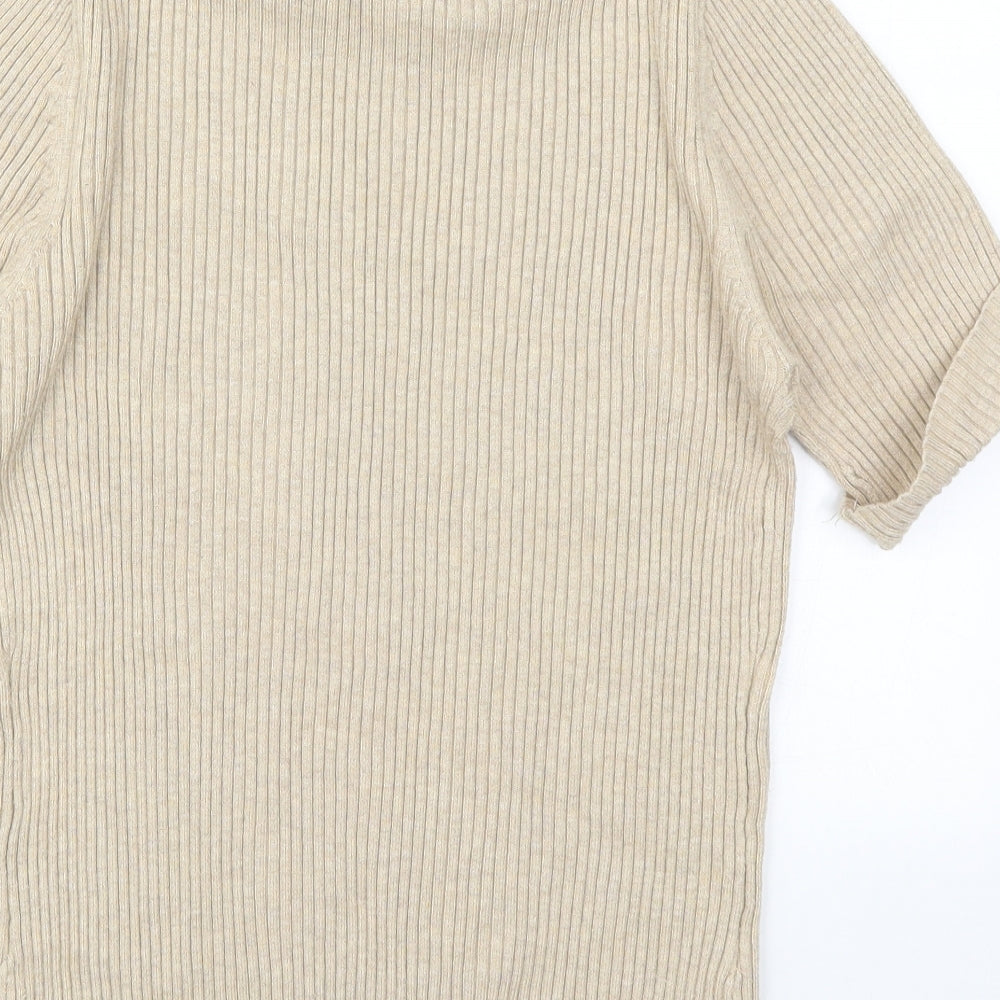 BHS Boys Beige Knit Pullover Jumper Size 12 Years