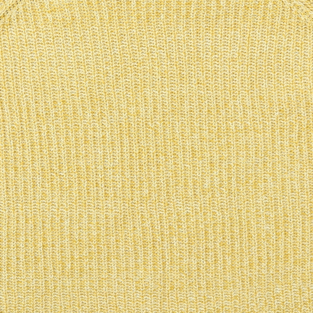 River Island Womens Yellow Knit Pullover Jumper Size 10