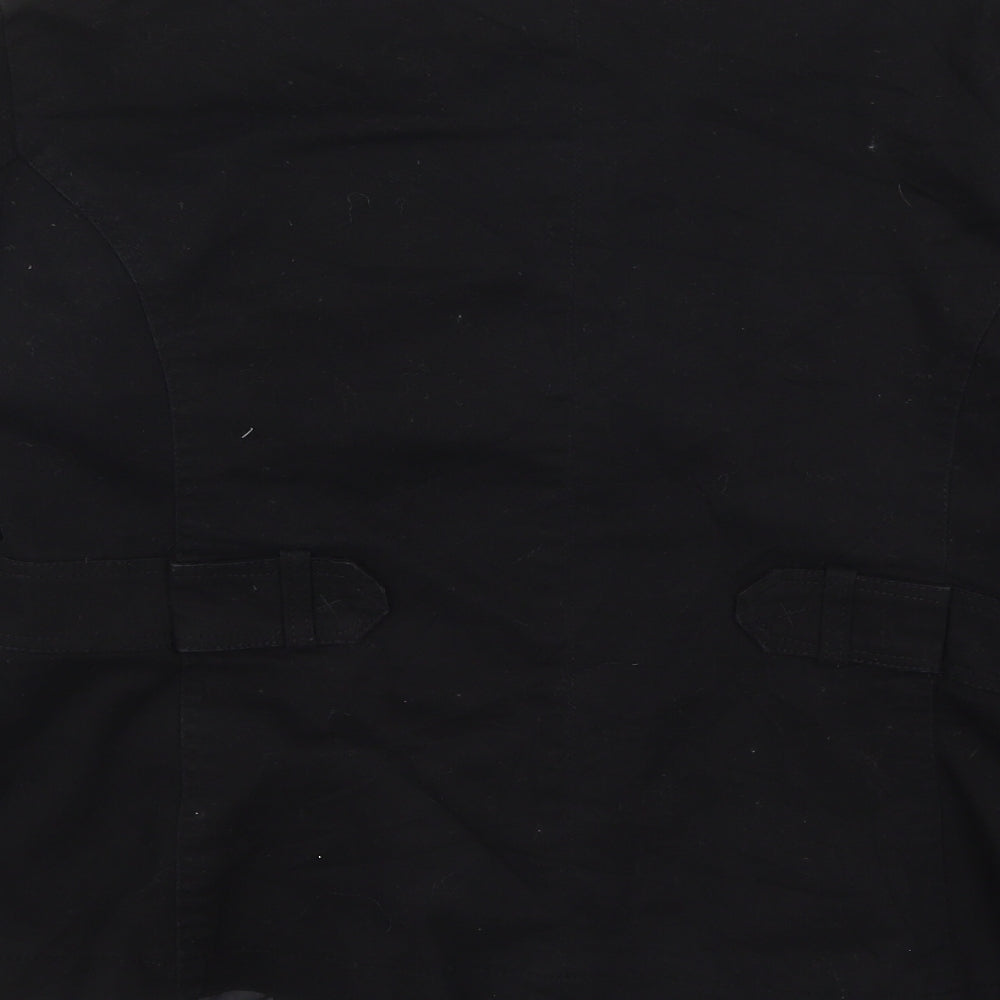 Evie Womens Black Jacket Coat Size 16