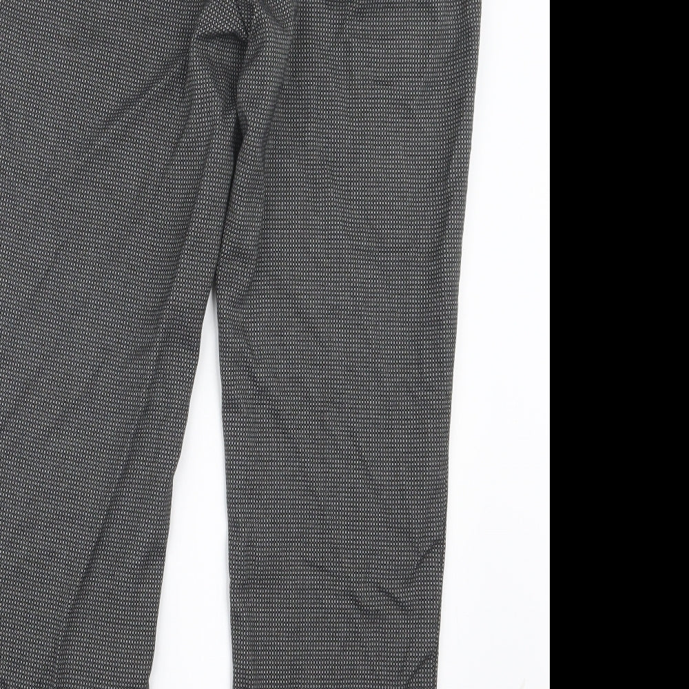 Marks and Spencer Womens Black Trousers Size 12 L27 in