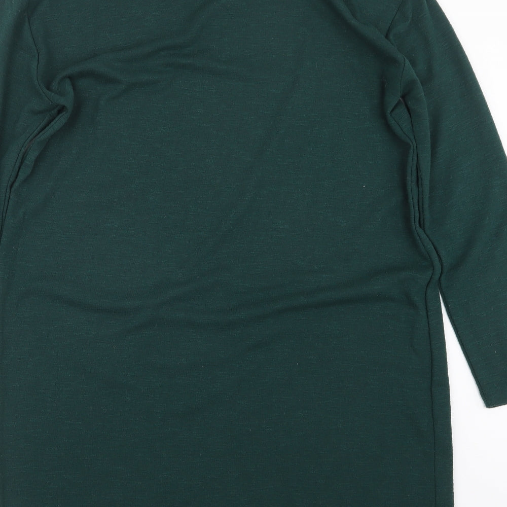 Nutmeg Womens Green Pullover Jumper Size 14 - Long